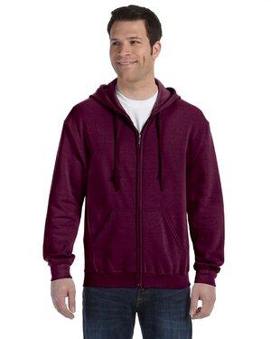 Gildan sweatshirt with zipper for men dark white