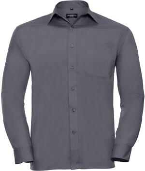 Russell Collection R934M - Mens Poplin Shirts Long Sleeve 110gm