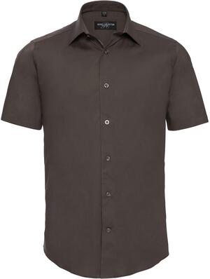 Russell Collection R947M - Easy Care Fitted Short Sleeve Shirt Mens