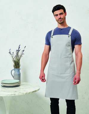 PREMIER WORKWEAR PR129 - CROSS BACK BARISTA BIB APRON