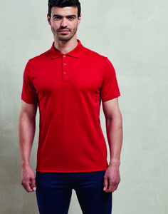 PREMIER WORKWEAR PR615 - MENS COOLCHECKER PIQUE POLO SHIRT Strawberry