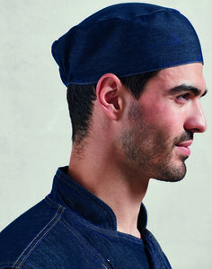 PREMIER WORKWEAR PR653 - CHEFS SKULL CAP Black Denim