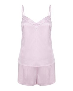 TOWEL CITY TC057 - LADIES SATIN CAMI SHORT PYJAMAS