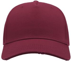 Atlantis ACCARG - Cargo Weathered Visor 5 Panel Cap Burgundy