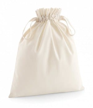 Westford Mill W118 - Organic Cotton Drawcord Bag