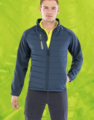 RESULT R237X - BLACK COMPASS PADDED SOFTSHELL