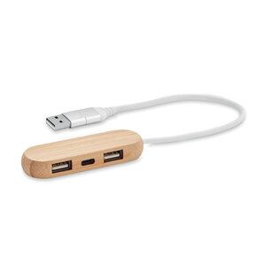 GiftRetail MO6848 - VINA C 3 port USB hub with dual input