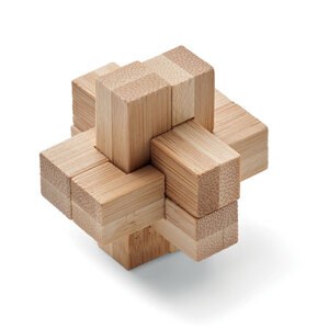 GiftRetail MO6988 - SQUARENATS Bamboo brain teaser puzzle