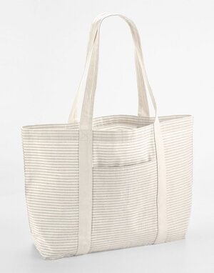 Westford Mill W255 - STRIPED ORGANIC COTTON SHOPPER