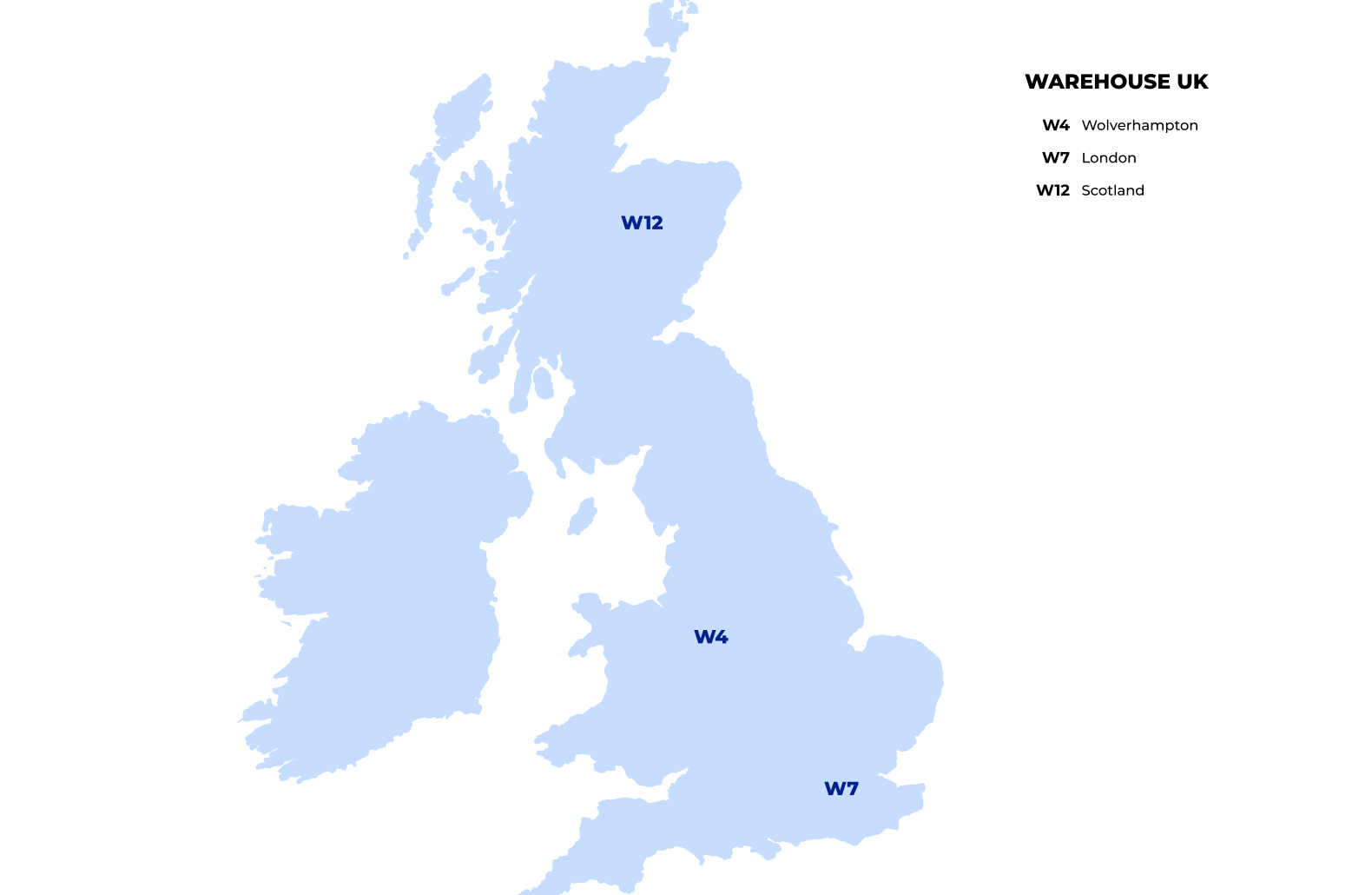 Shipping map uk